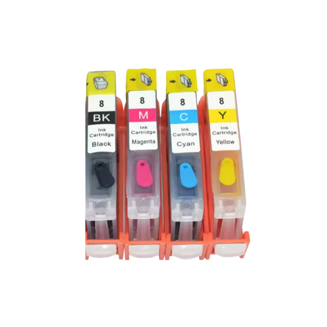 Zestaw tuszy INQ CLI8 CMYK do drukarek CANON iP4300 iP5200 MP800 MP970 MX850 - zamienniki